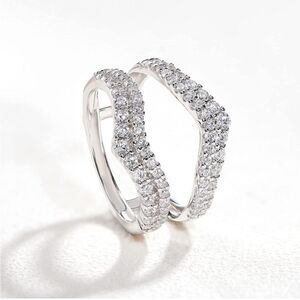 Curved Bridal Ring Enhancer Guard Engagement/Wedding rings
